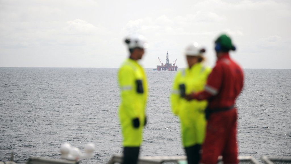 The Transocean Leader drilling rig in the North Sea