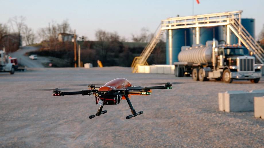 SeekOps methane emission detecting drone