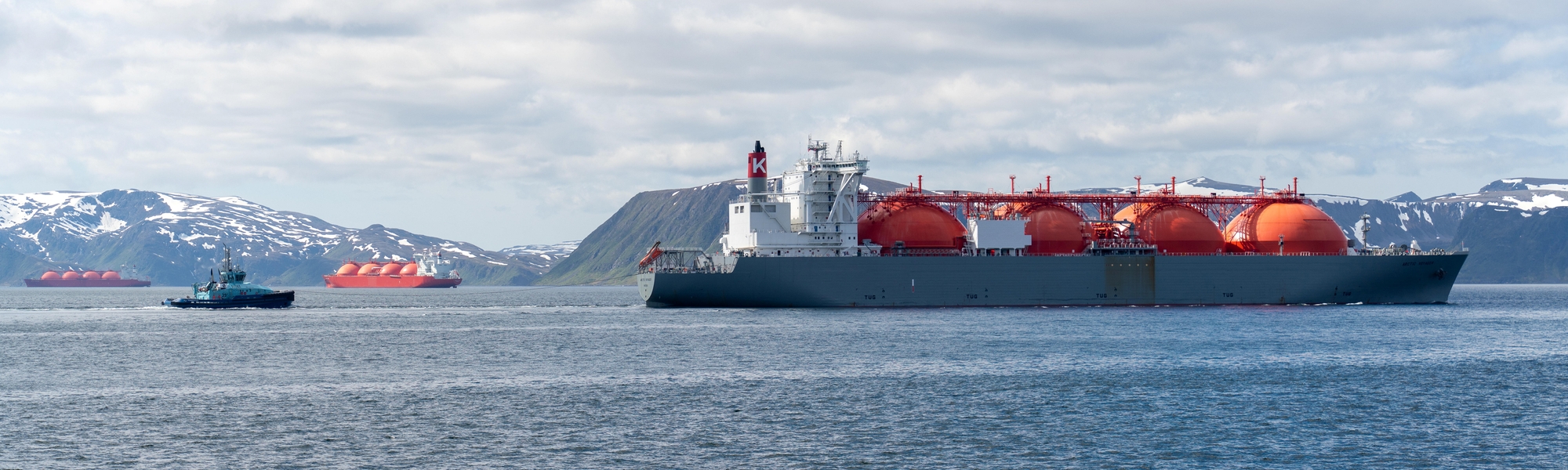 LNG ships ready to transport energy out to Europe