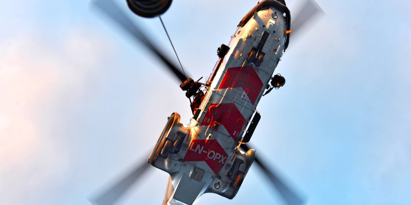 SAR-helikopter på Heidrun