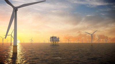 Artist's impression of Dogger Bank offshore wind farm