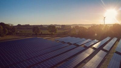 Photo of solar plant in Denmark