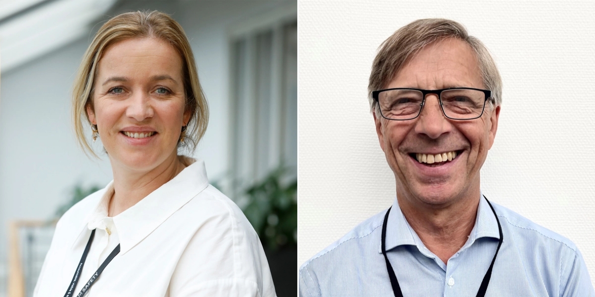 Camilla Salthe (left) and Ketil Rongved - portraits