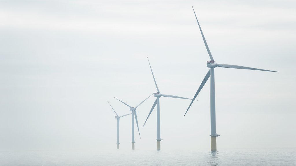 Photo of offshore wind turbines 