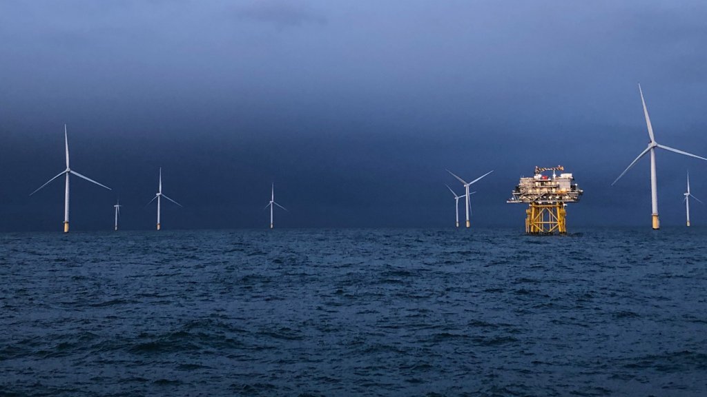 Photo of the Dudgeon offshore wind farm
