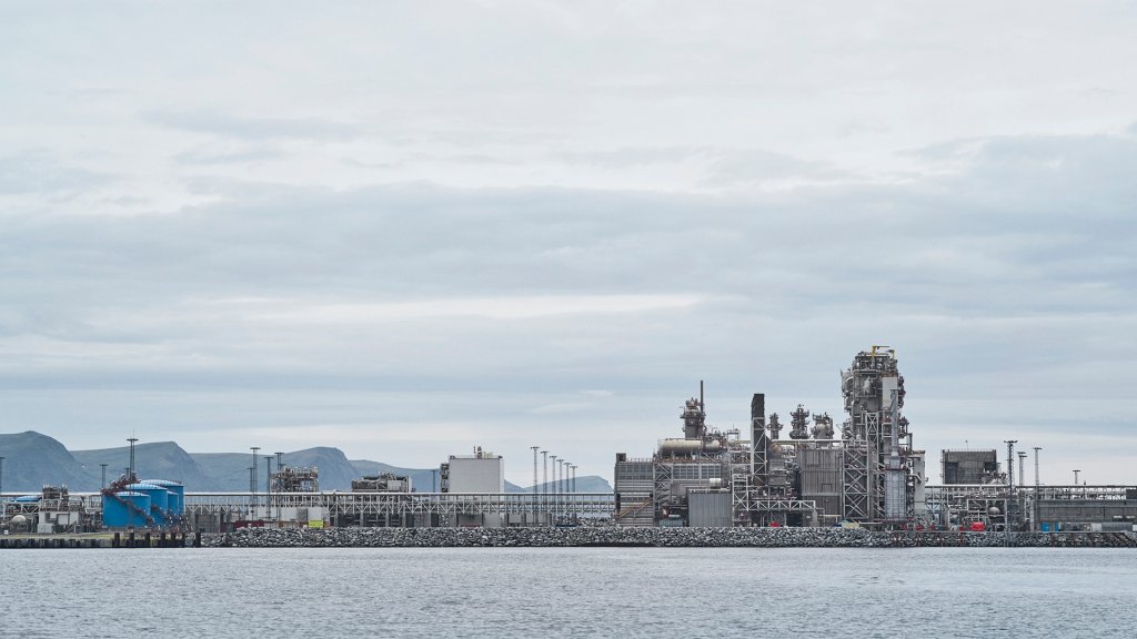 Photo of the Hammerfest LNG facility
