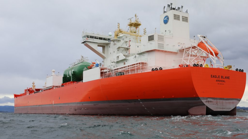 Photo of the Eagle Blane crude oil tanker