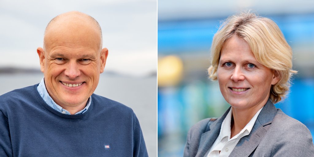 Arne Sigve Nylund (left) and Siri Espedal Kindem - portraits
